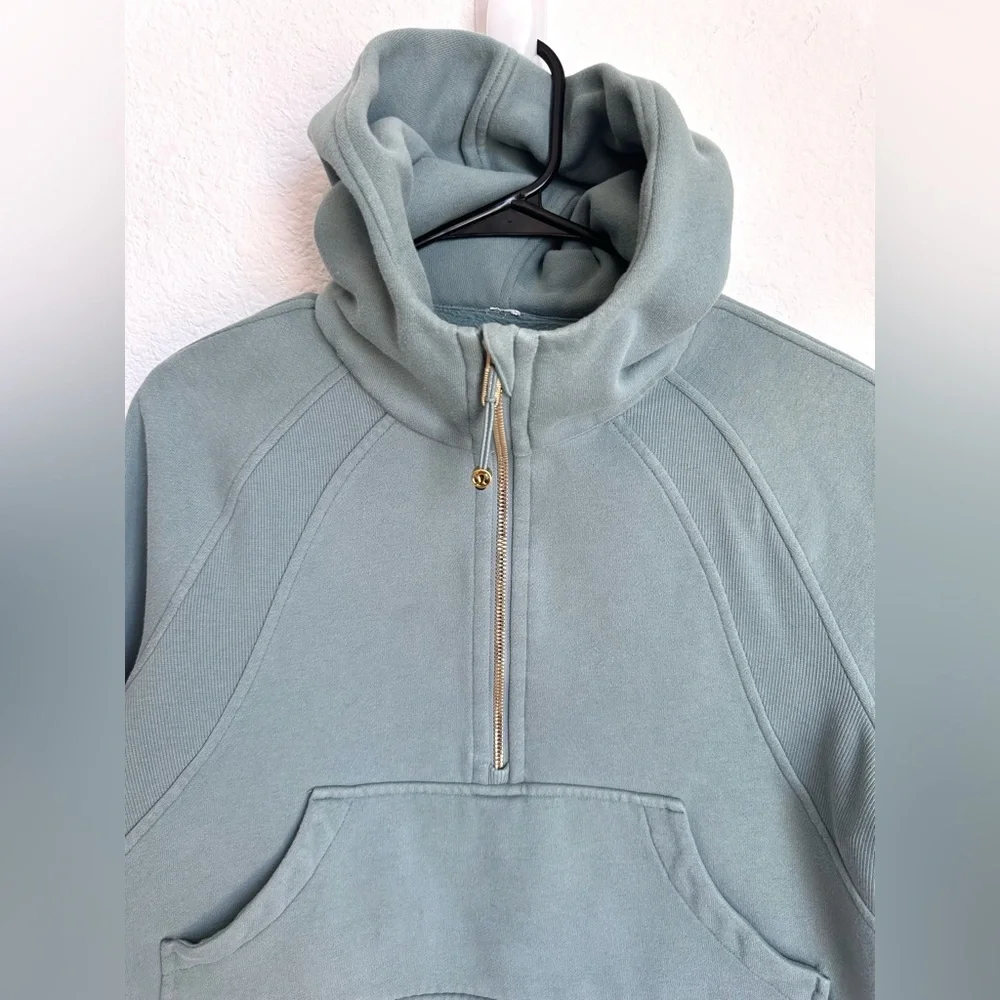 Lululemon Scuba Oversized Half-Zip Hoodie‎ Crater Blue / Gold SIZE XS/S